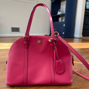 Hot Pink Coach Bowler Bag